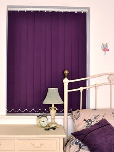 Cordoba Blackout Vertical Blinds in Purple