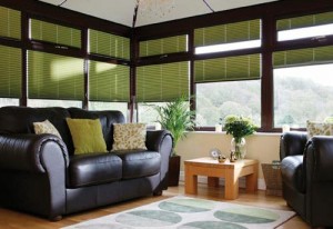 Pleated Blinds Fitted in a Conservatory by Expression Blinds