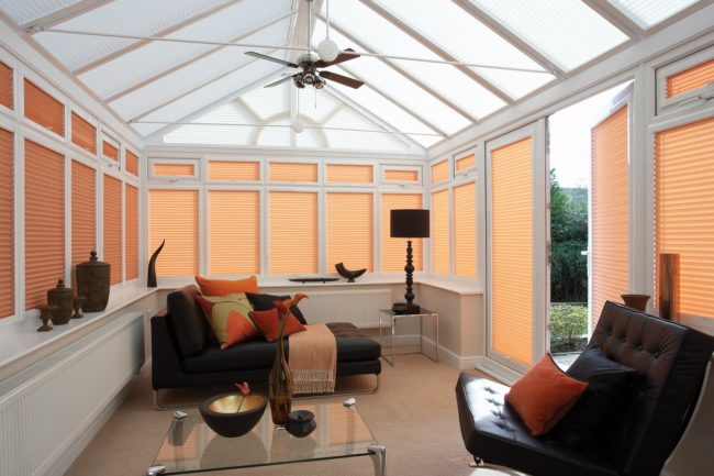 Pleated Inspirations Ginger Blinds