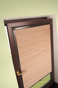 Perfect Fit Pleated Brown Blinds