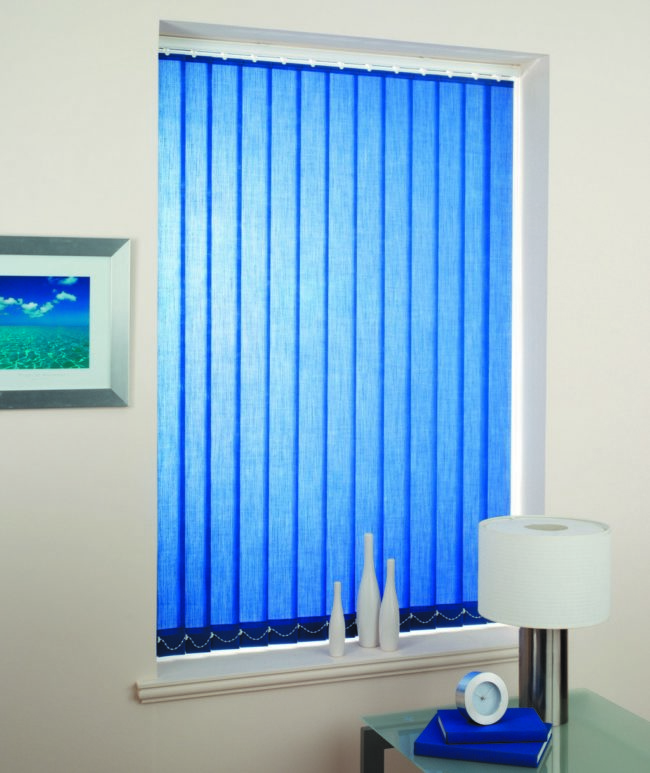Vertical ScreenTex Blue Blinds
