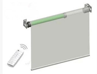 Motorised Electronic Vertical and Roller Blinds for your doors available from Expression Blinds