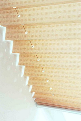 Amber pleated blinds Warrington