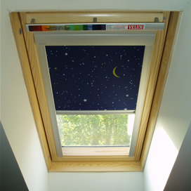 Blackout Velux Blinds for Velux Windows available from Expression Blinds