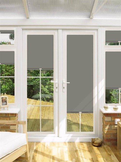 Roller blind for deals door