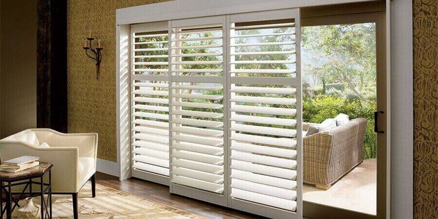 window shutters for sliding glass doors